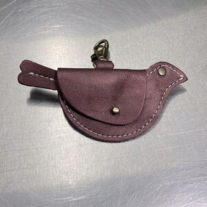 New Portland Leather Disco Mockingbird Pouch purse charm